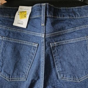 Women's blue jeans,Free Assembly,size 6,full wide straight,dark blue,wide leg